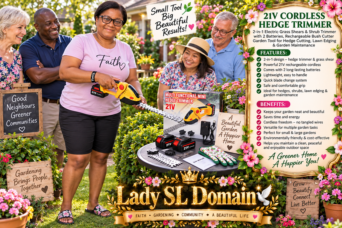 Bring More Ease to Garden Care with a 21V Cordless Hedge Trimmer