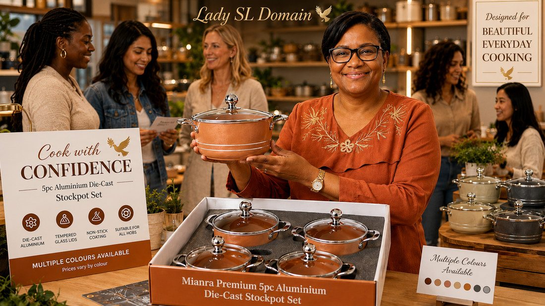 Cook Beautifully Every Day with the Mianra Premium 5pc Aluminium Die-Cast Stockpot Set